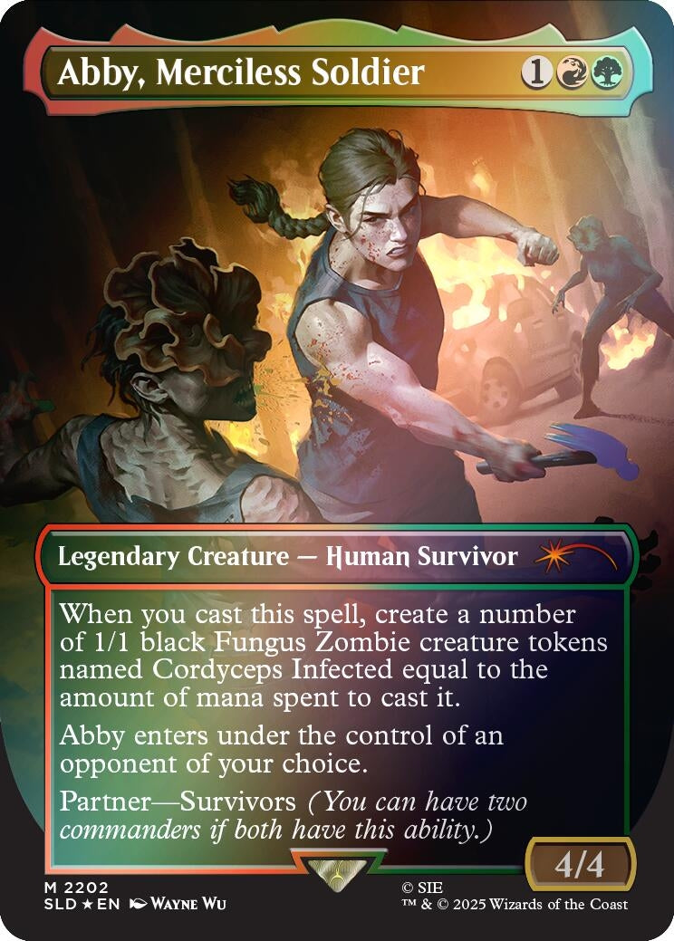 Abby, Merciless Soldier (Rainbow Foil) (2202) (Secret Lair Drop Series)