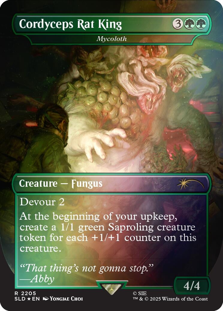 Cordyceps Rat King - Mycoloth (Rainbow Foil) (2205) (Secret Lair Drop Series)