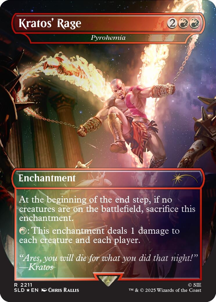 Kratos' Rage - Pyrohemia (Rainbow Foil) (2211) (Secret Lair Drop Series)