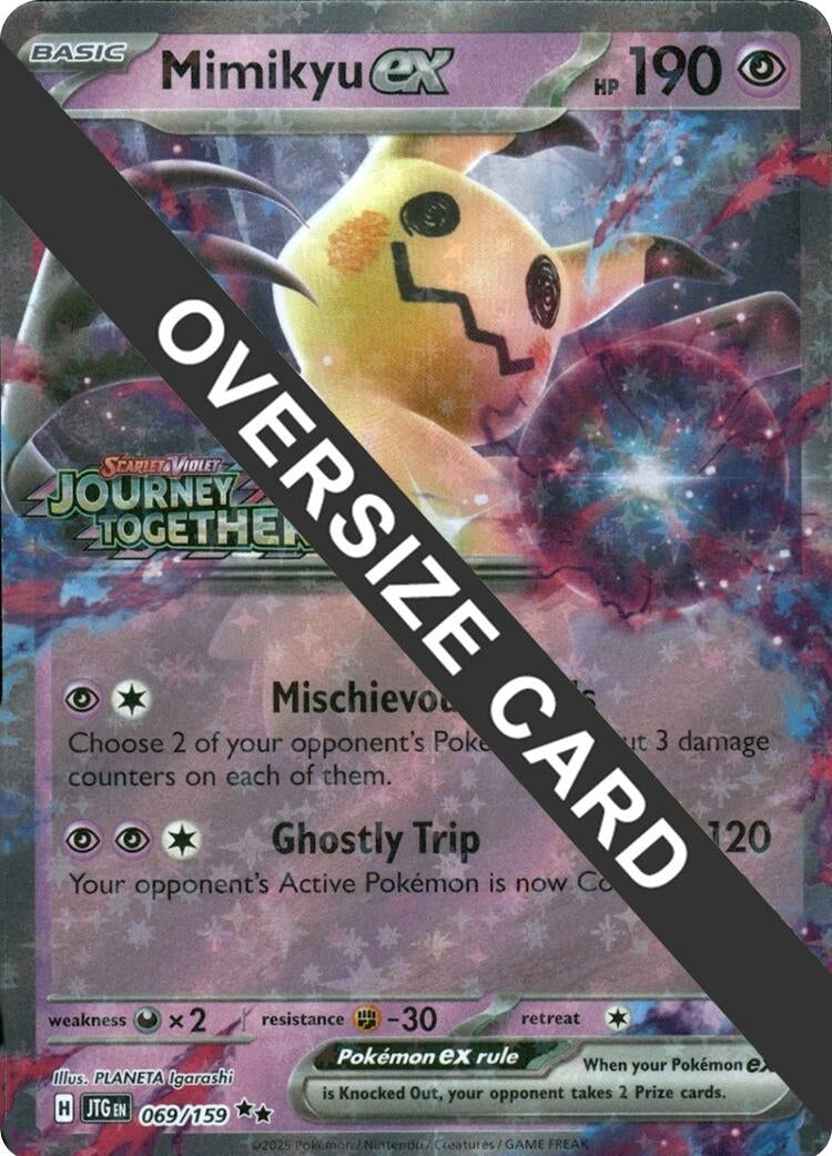 Image for Mimikyu ex (Journey Together Stamped) (069/159) (Jumbo Cards) - Pokemon