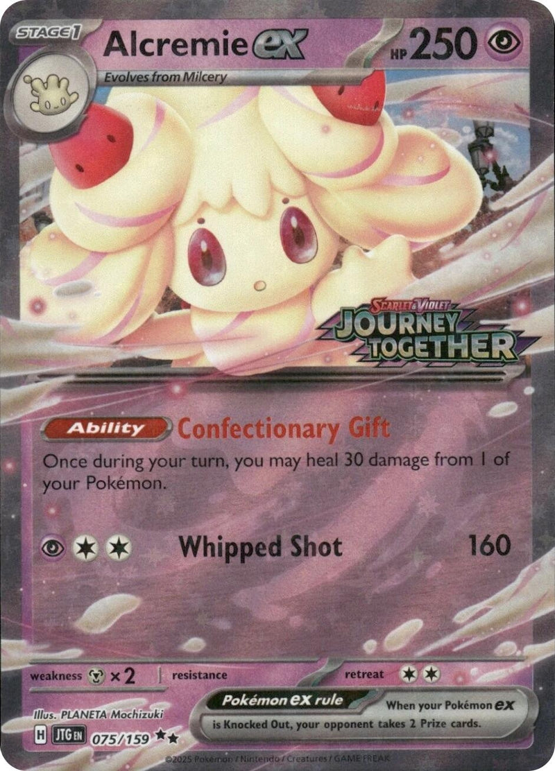 Alcremie ex (Journey Together Stamped) (075/159) (Miscellaneous Cards & Products)