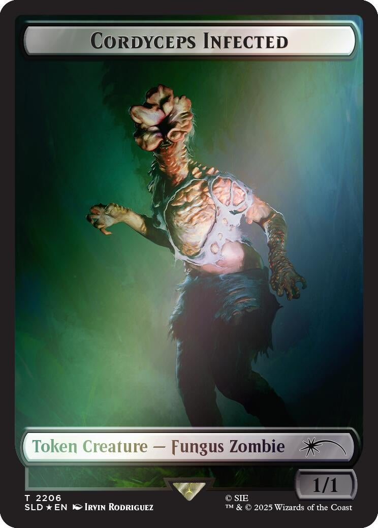 Cordyceps Infected Token (2206) (Rainbow Foil) (2206) (Secret Lair Drop Series)