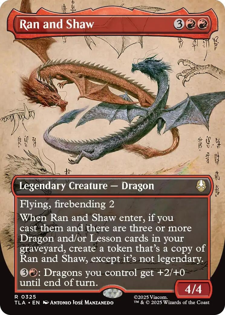 Ran and Shaw (Borderless) (325) (Avatar: The Last Airbender)