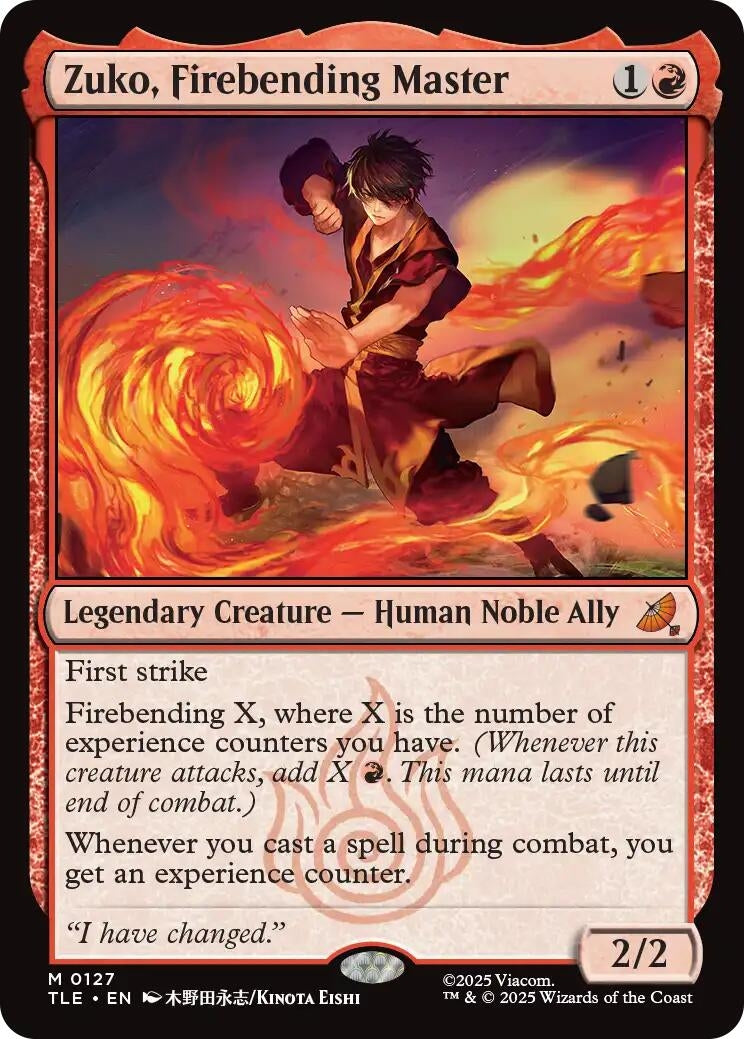 Zuko, Firebending Master (127) (Avatar: The Last Airbender: Eternal-Legal)