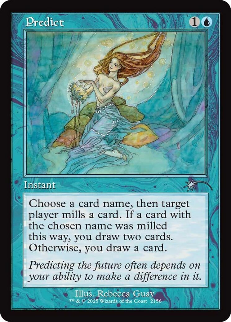 Predict (Retro Frame) (2156) (Secret Lair Drop Series)