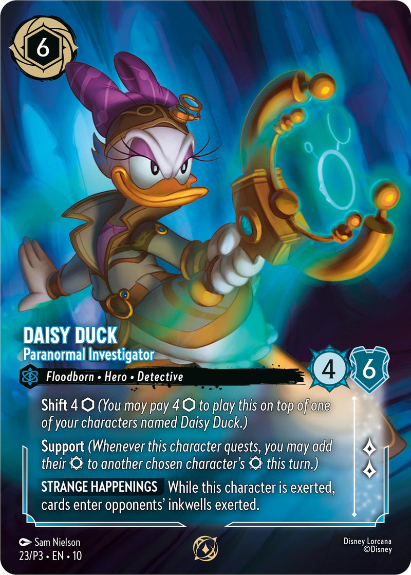 Image for Daisy Duck - Paranormal Investigator (Store Championship Participant) (23) (Disney Lorcana Promo Cards) - Disney Lorcana