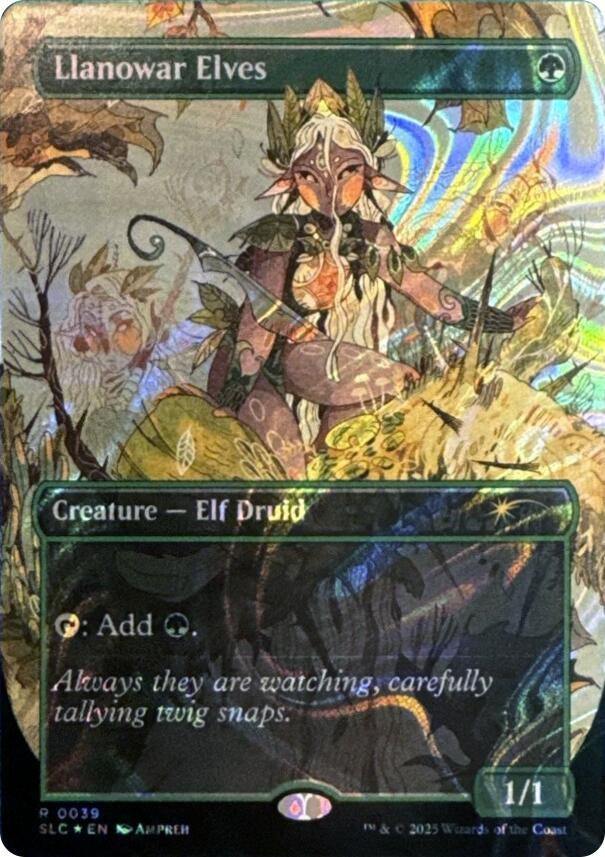 Llanowar Elves (Halo Foil) (39) (Secret Lair Countdown Kit)