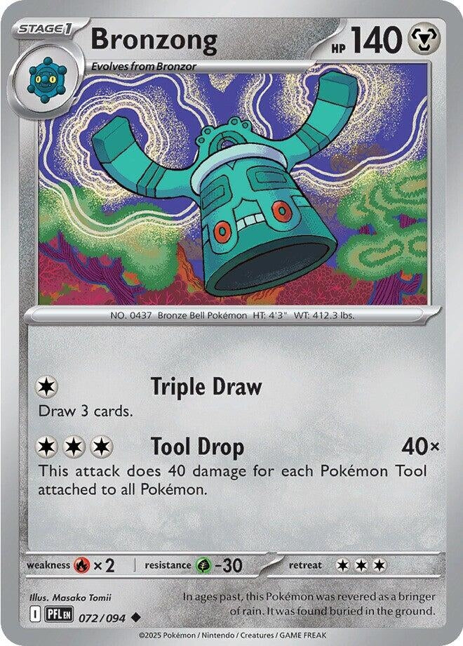Image for Bronzong (072/094) (ME02: Phantasmal Flames) - Pokemon