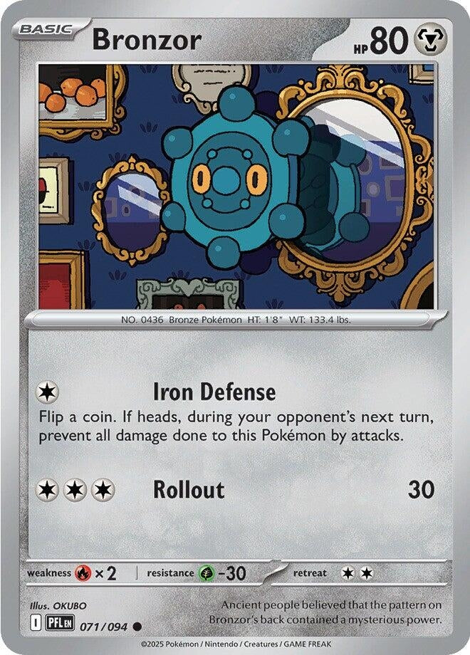 Image for Bronzor (071/094) (ME02: Phantasmal Flames) - Pokemon