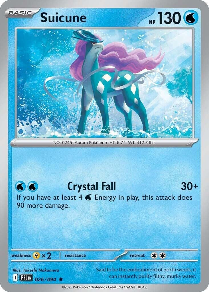 Image for Suicune (026/094) (ME02: Phantasmal Flames) - Pokemon