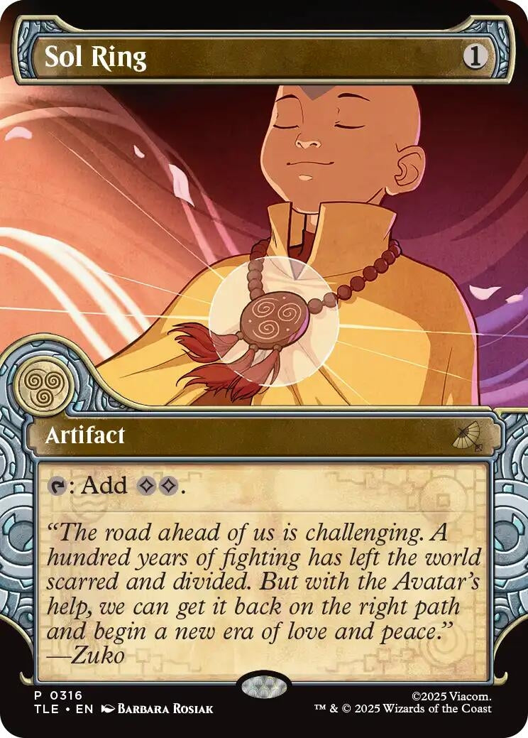 Sol Ring (Showcase) (316) (Avatar: The Last Airbender: Eternal-Legal)