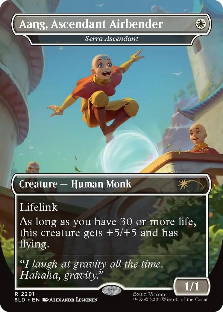 Aang, Ascendant Airbender - Serra Ascendant (2291) (Secret Lair Drop Series)
