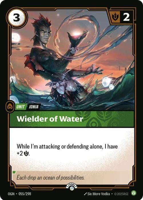 Wielder of Water (055/298) (Riftbound Organized Play Promotional Cards)