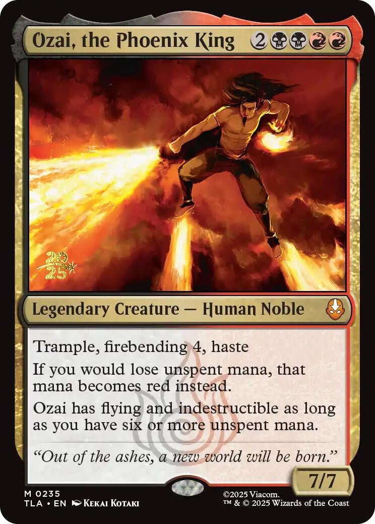 Ozai, the Phoenix King (235) (Prerelease Cards)