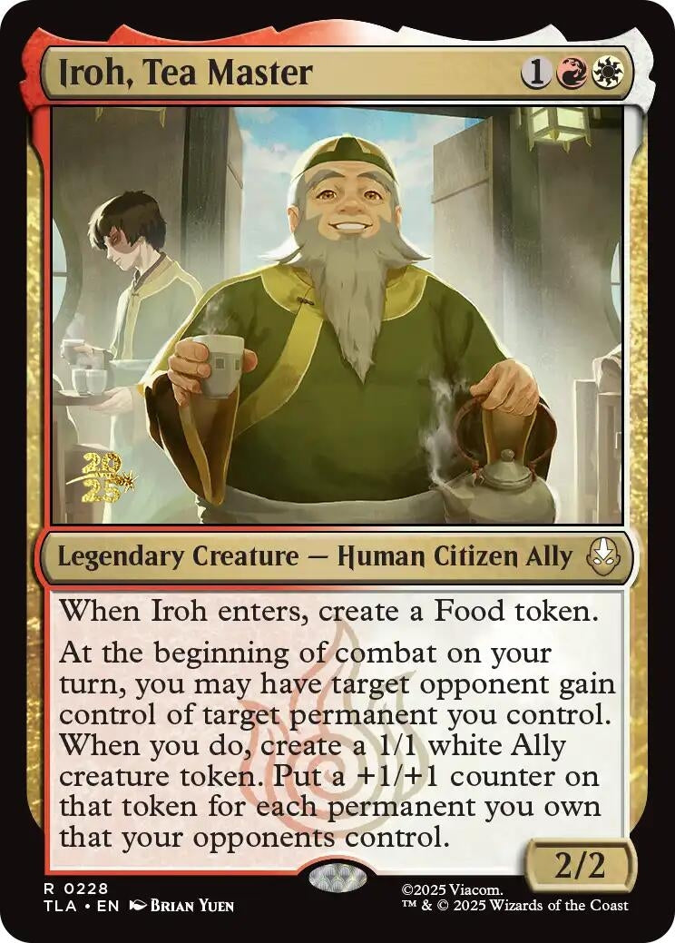 Iroh, Tea Master (228) (Prerelease Cards)