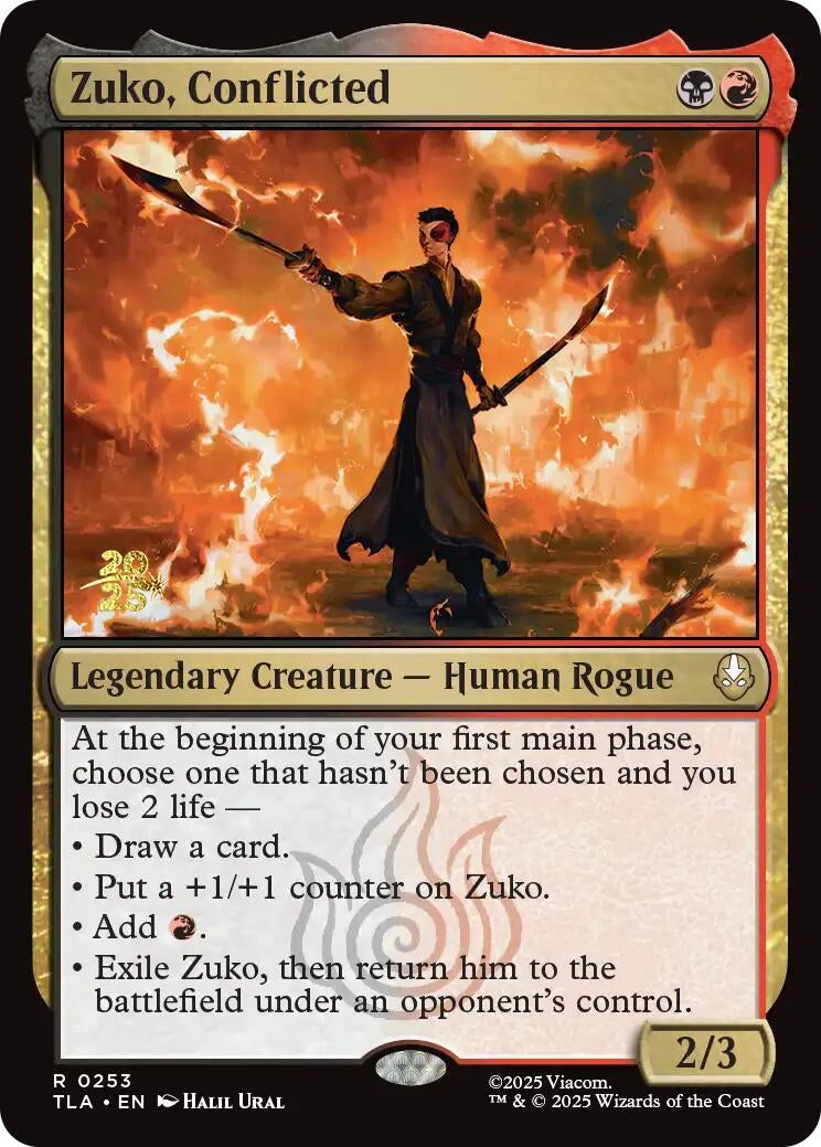 Zuko, Conflicted (253) (Prerelease Cards)