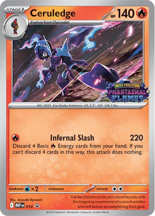 Ceruledge (Prerelease) (014) (ME: Mega Evolution Promo)