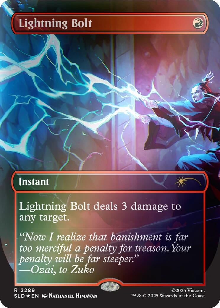 Lightning Bolt (2289) (Rainbow Foil) (2289) (Secret Lair Drop Series)