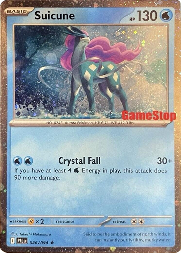 Image for Suicune (Cosmos Holo) (Gamestop Exclusive) (026/094) (Miscellaneous Cards & Products) - Pokemon