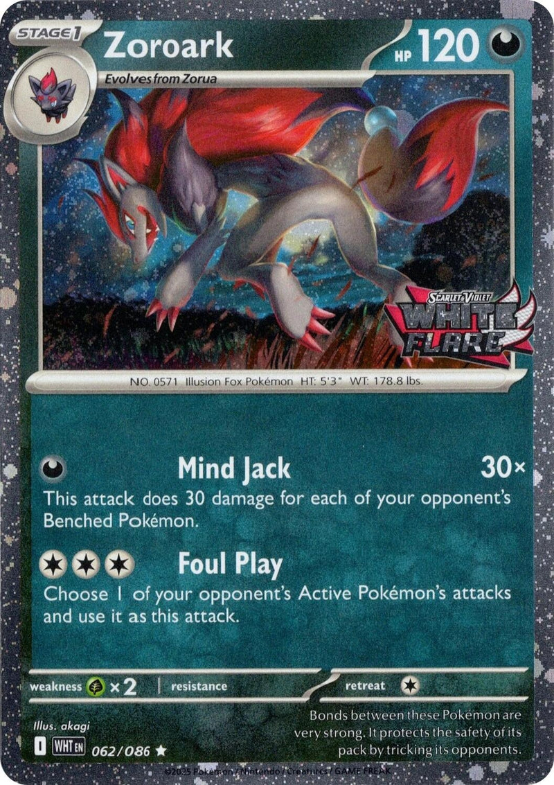 Image for Zoroark (White Flare Stamped) (062/086) (Miscellaneous Cards & Products) - Pokemon