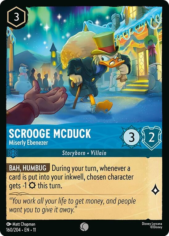 Image for Scrooge McDuck - Miserly Ebenezer (160/204) (Winterspell) - Disney Lorcana