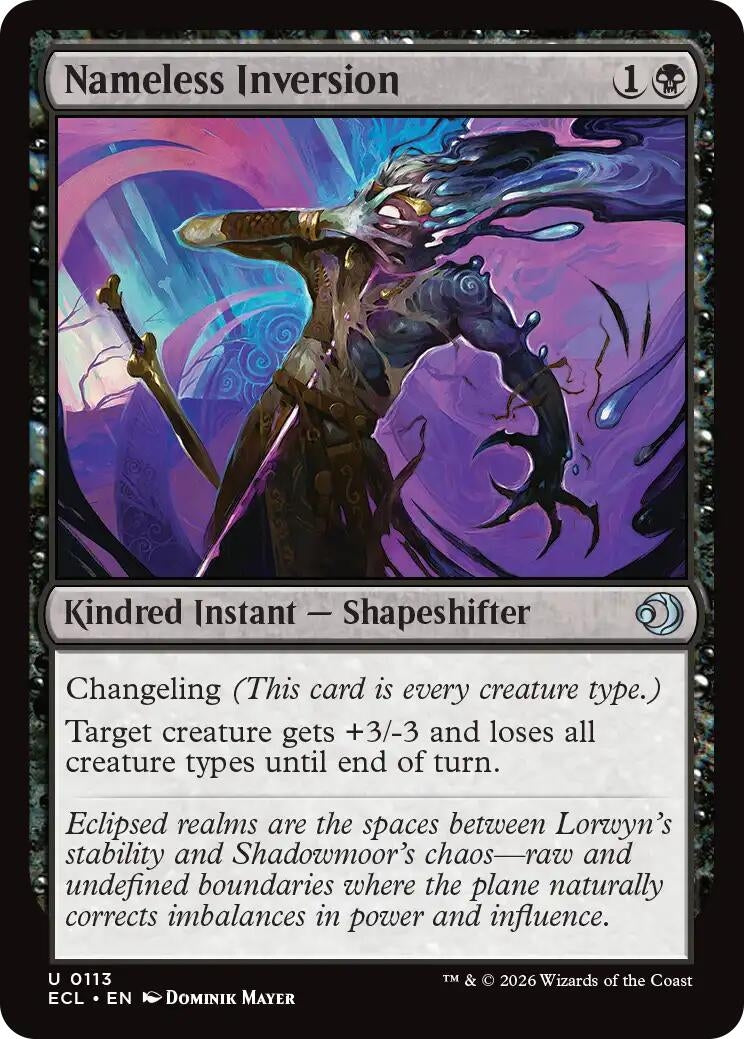 Image for Nameless Inversion (113) - Magic: The Gathering