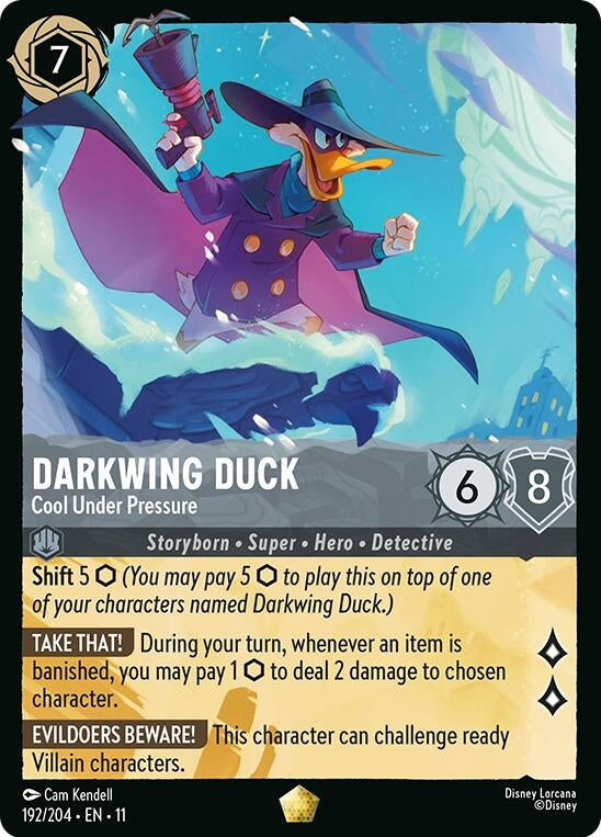 Image for Darkwing Duck - Cool Under Pressure (192/204) (Winterspell) - Disney Lorcana