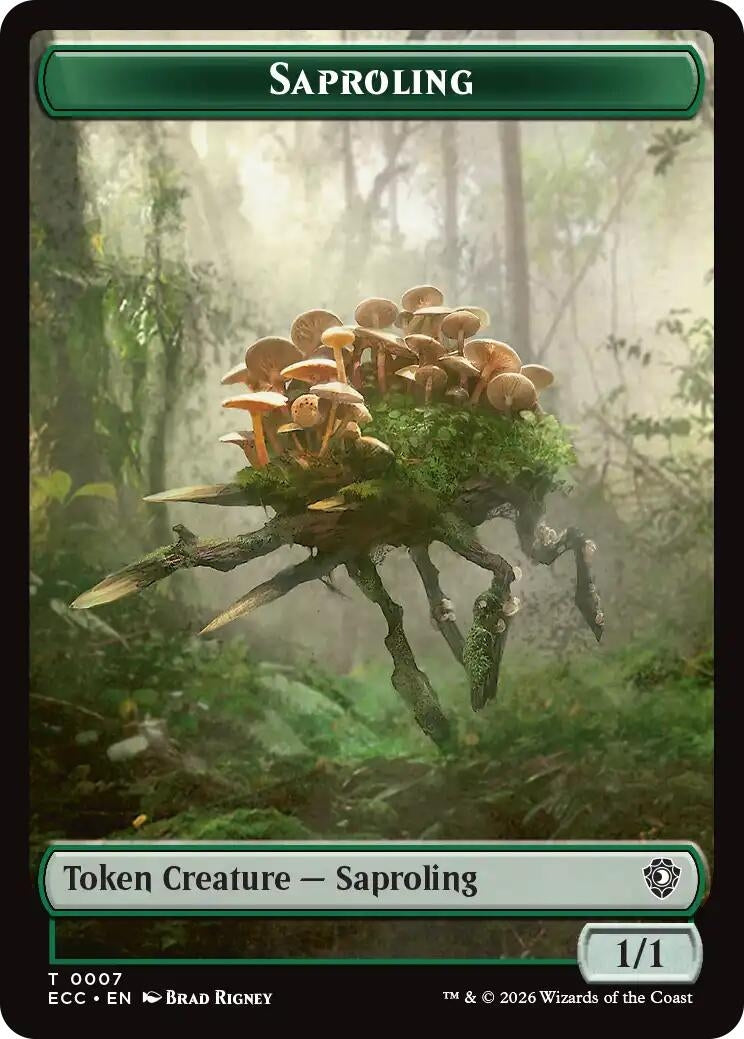 Image for Saproling // The Monarch Double-Sided Token (7 // 12) - Magic: The Gathering