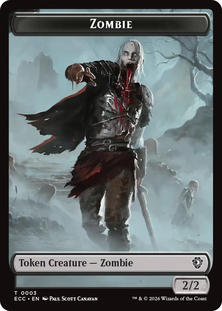 Image for Zombie // Elf Warrior Double-Sided Token (3 // 4) - Magic: The Gathering