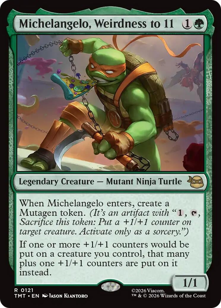 Michelangelo, Weirdness to 11 (121)