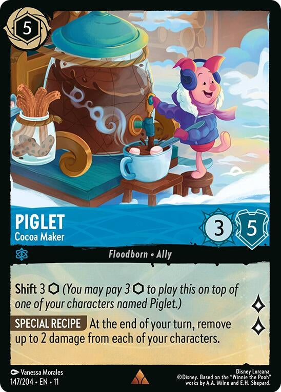 Image for Piglet - Cocoa Maker (147/204) (Winterspell) - Disney Lorcana