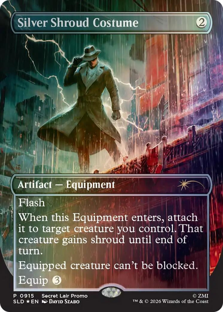 Image for Silver Shroud Costume (915) (Secret Lair Drop Series) - Magic: The Gathering