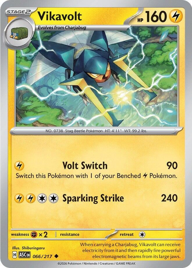 Image for Vikavolt (066/217) (ME: Ascended Heroes) - Pokemon