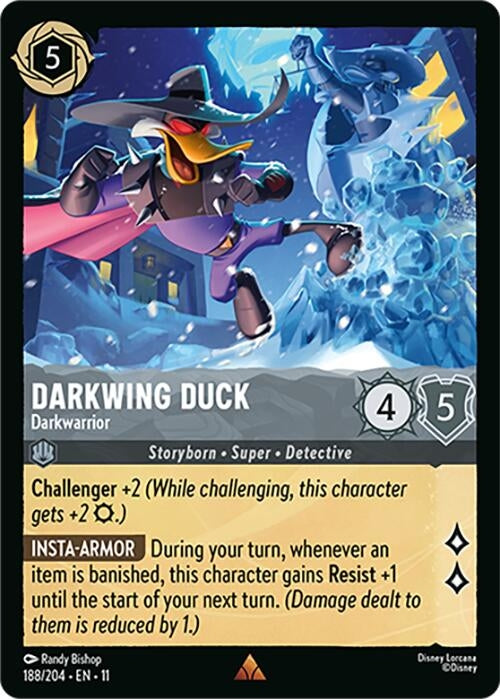 Image for Darkwing Duck - Darkwarrior (188/204) (Winterspell) - Disney Lorcana