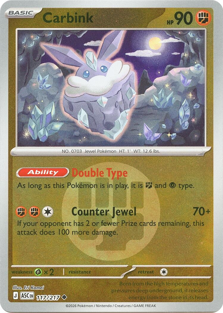 Image for Carbink - 117/217 (Energy Symbol Pattern) (117/217) (ME: Ascended Heroes) - Pokemon
