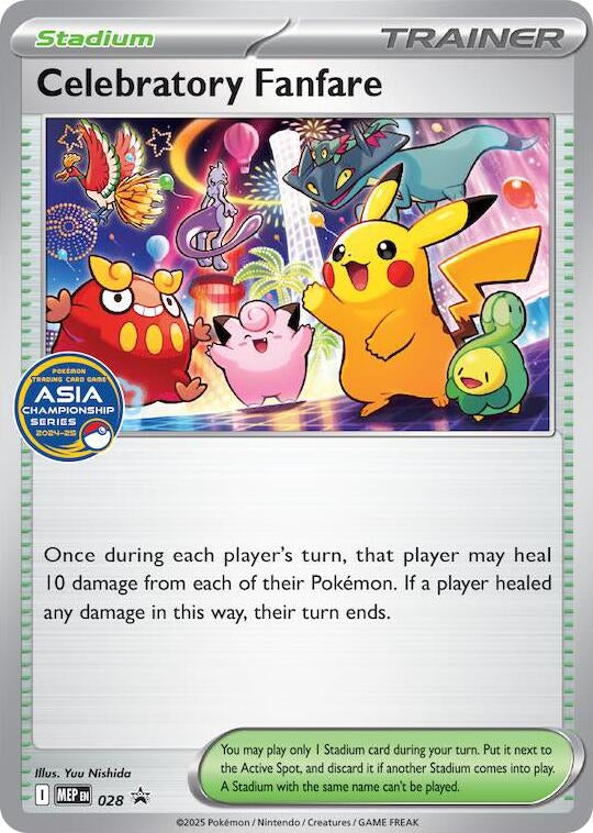 Celebratory Fanfare (Asia Championship Series 24-25) (028) (ME: Mega Evolution Promo)