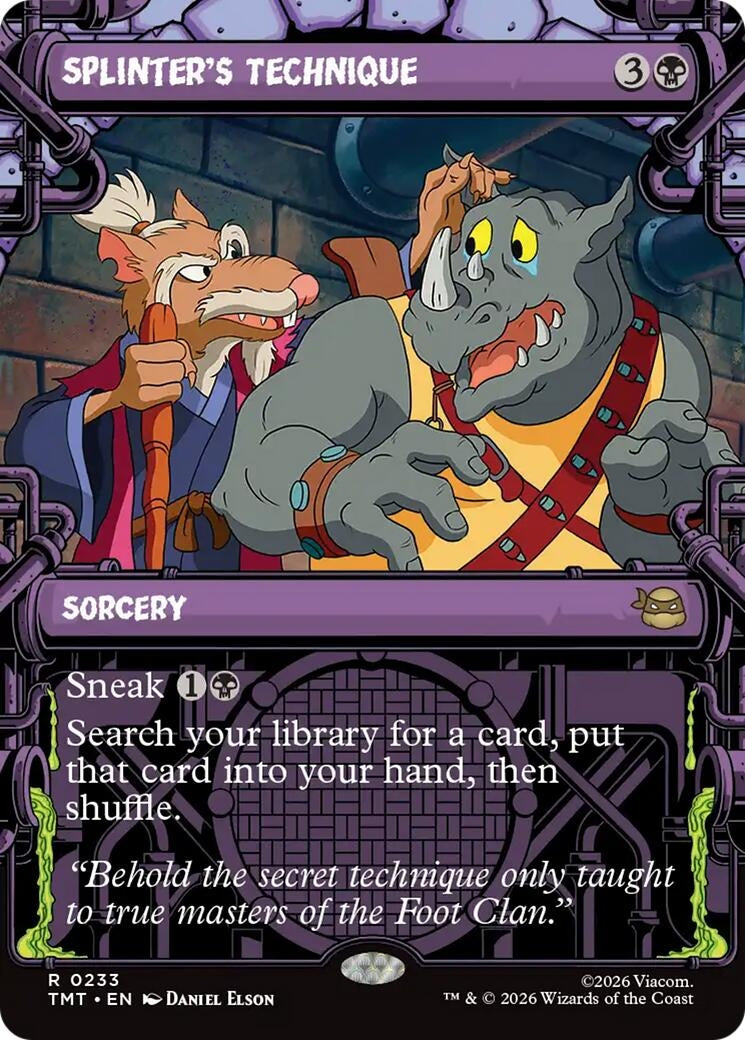 Image for Splinter's Technique (Showcase) (233) (Teenage Mutant Ninja Turtles) - Magic: The Gathering