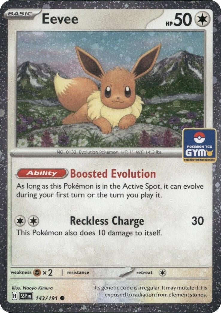 Image for Eevee (Southeast Asia Exclusive) (143/191) (League & Championship Cards) - Pokemon