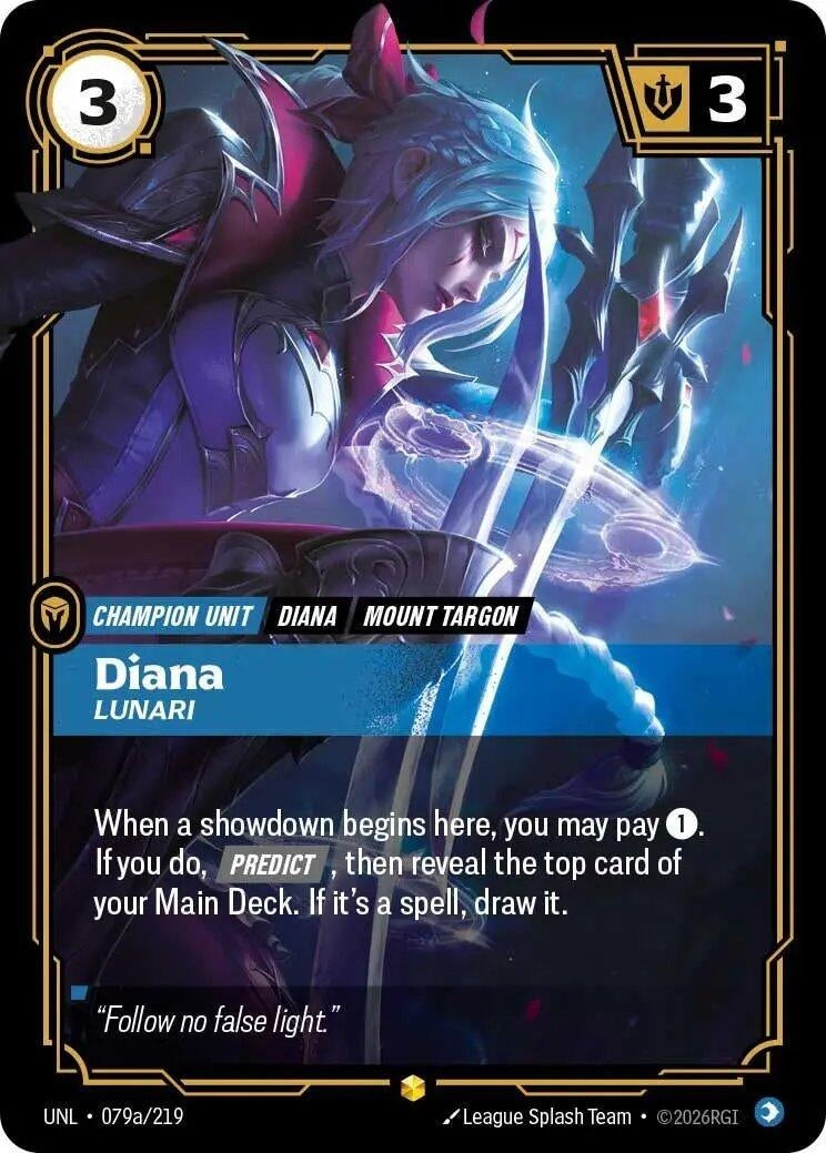 Image for Diana - Lunari (Alternate Art) (079a/219) (Unleashed) - Riftbound: League of Legends Trading Card Game