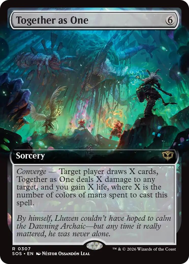 Together as One (Extended Art) (307) (Secrets of Strixhaven)
