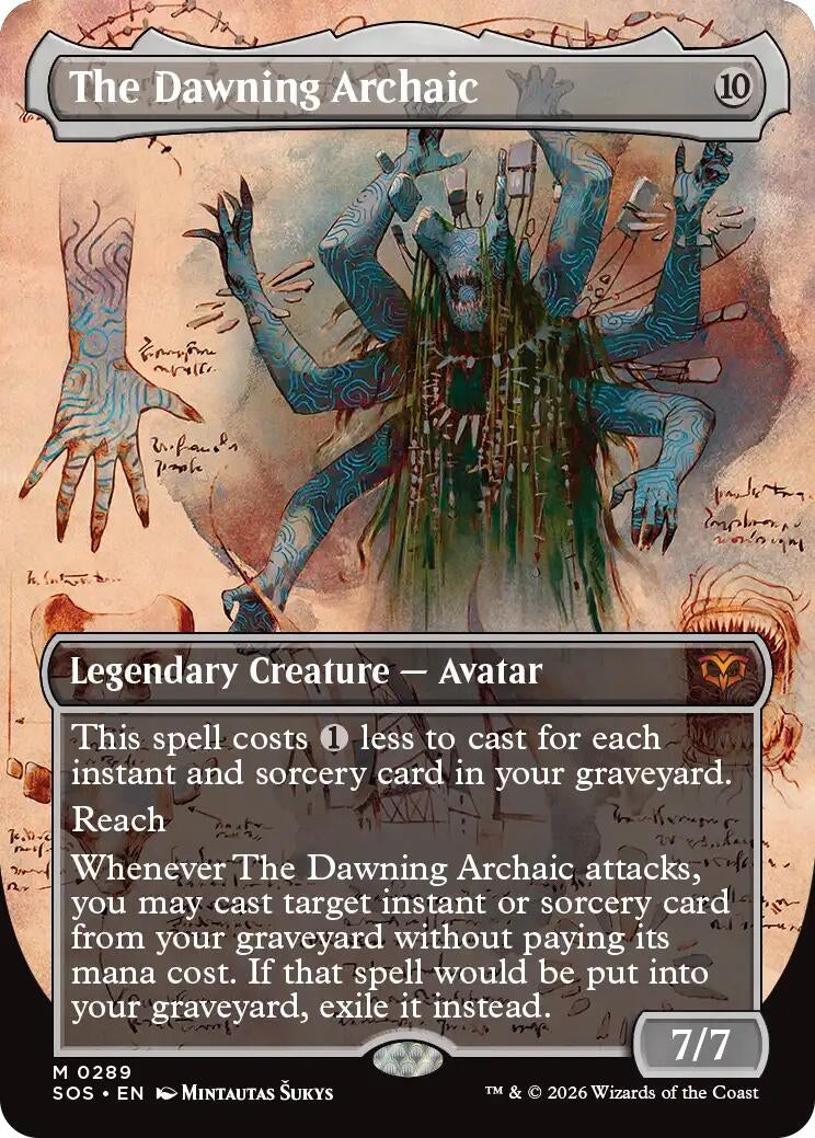 The Dawning Archaic (Borderless) (289) (Secrets of Strixhaven)