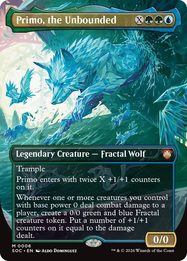 Primo, the Unbounded (Borderless) (6) (Secrets of Strixhaven)