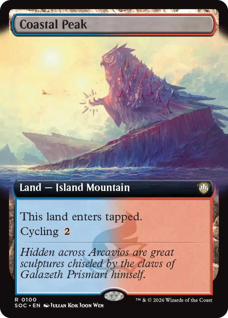Coastal Peak (Extended Art) (100) (Secrets of Strixhaven)