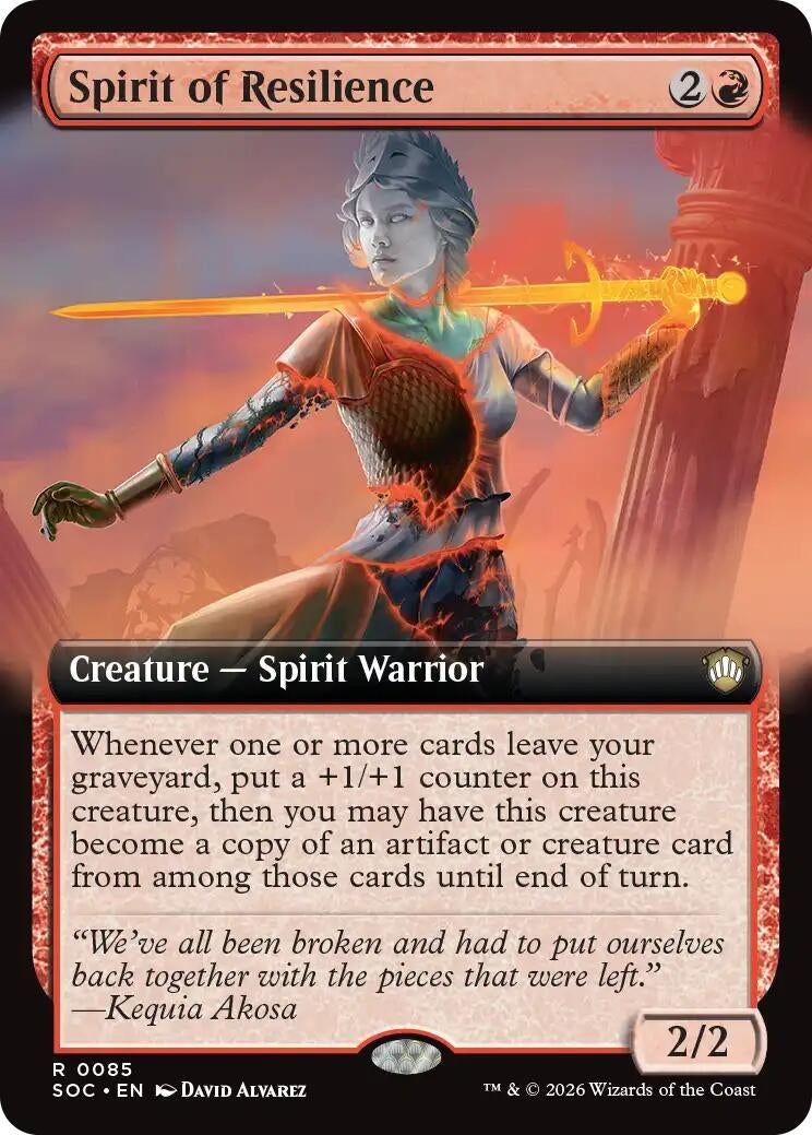 Spirit of Resilience (Extended Art) (85) (Secrets of Strixhaven)