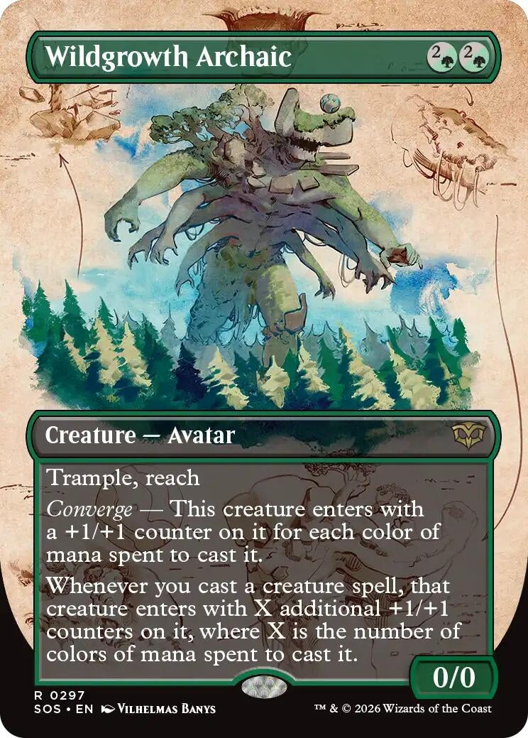 Wildgrowth Archaic (Borderless) (297) (Secrets of Strixhaven)