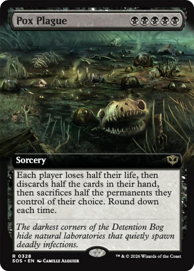 Pox Plague (Extended Art) (328) (Secrets of Strixhaven)