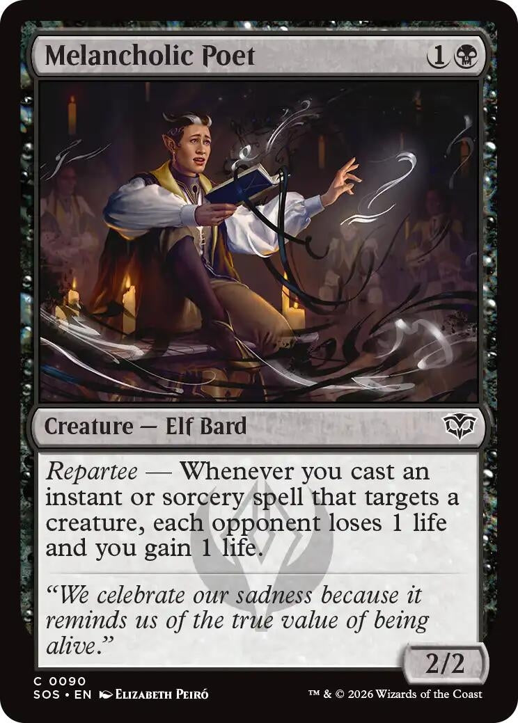 Image for Melancholic Poet (90) (Secrets of Strixhaven) - Magic: The Gathering