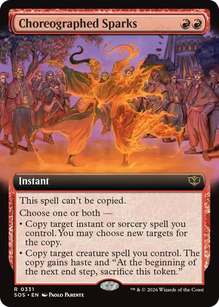 Choreographed Sparks (Extended Art) (331) (Secrets of Strixhaven)