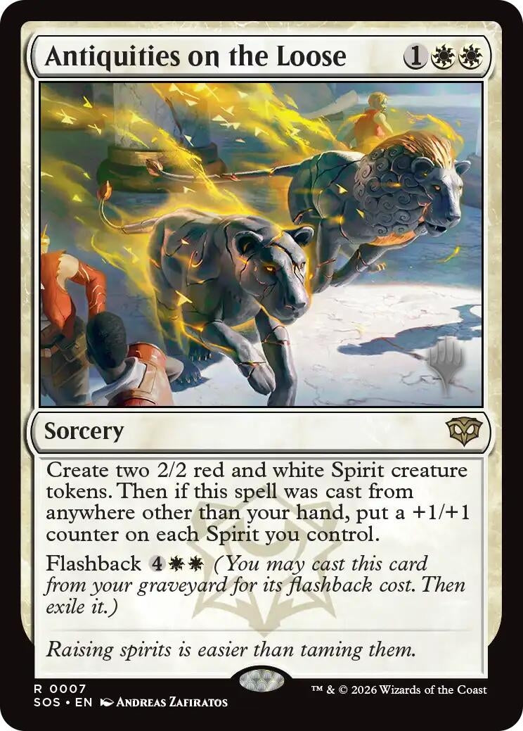 Image for Antiquities on the Loose (7) (Promo Pack: Secrets of Strixhaven) - Magic: The Gathering