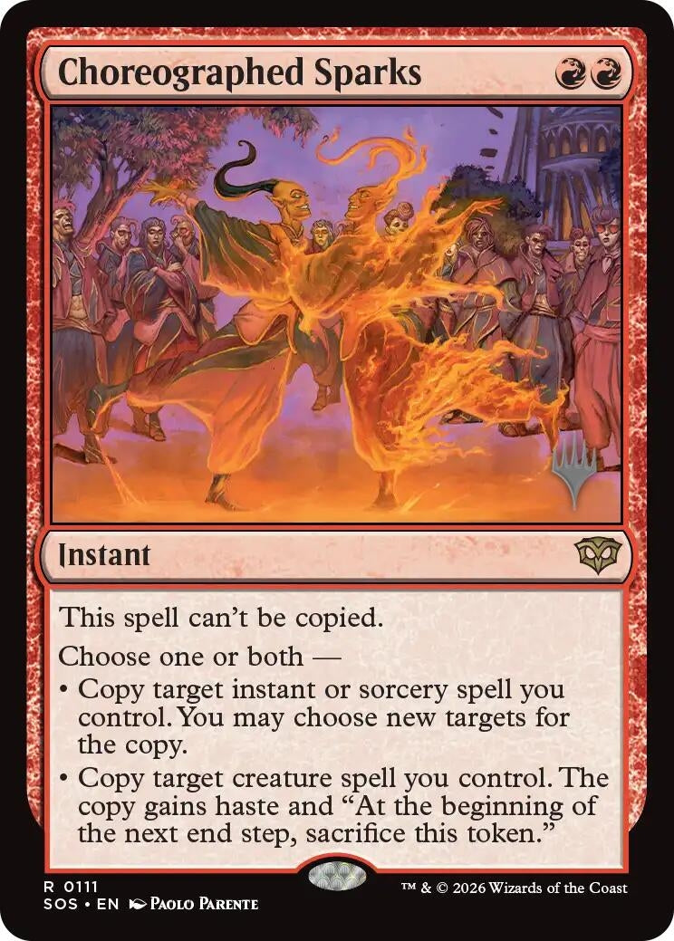 Image for Choreographed Sparks (111) (Promo Pack: Secrets of Strixhaven) - Magic: The Gathering